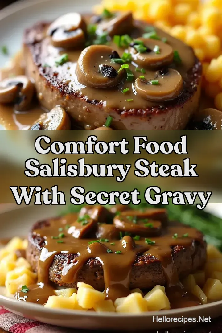 Comfort Food Salisbury Steak with Secret Gravy