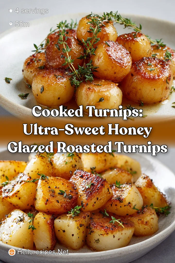 Cooked Turnips: Ultra-Sweet Honey Glazed Roasted Turnips