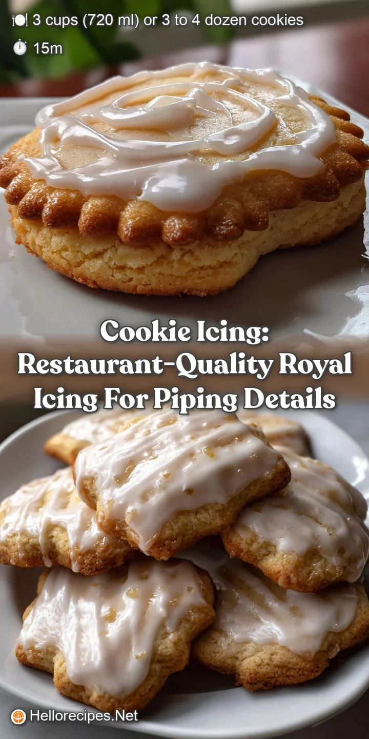 Cookie Icing: Restaurant-Quality Royal Icing for Piping Details