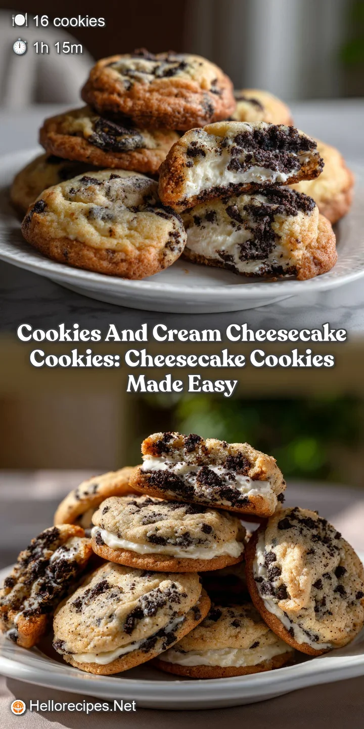 Cookies and Cream Cheesecake Cookies: Cheesecake Cookies Made Easy