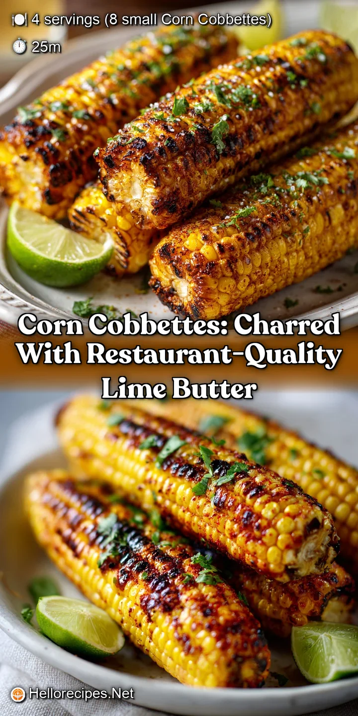 Corn Cobbettes: Charred with Restaurant-Quality Lime Butter
