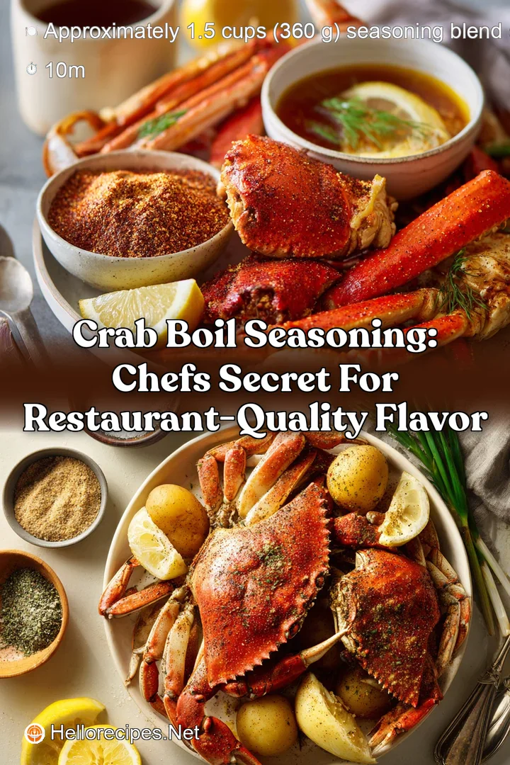 Crab Boil Seasoning: Chefs Secret for Restaurant-Quality Flavor