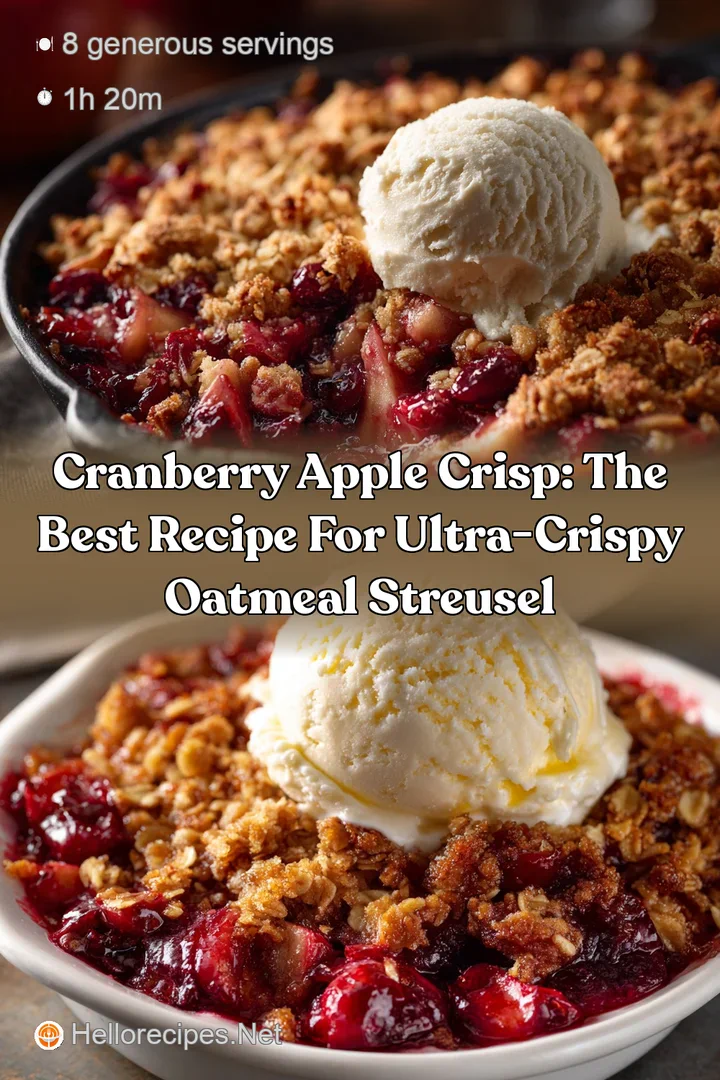 Cranberry Apple Crisp: The Best Recipe for Ultra-Crispy Oatmeal Streusel