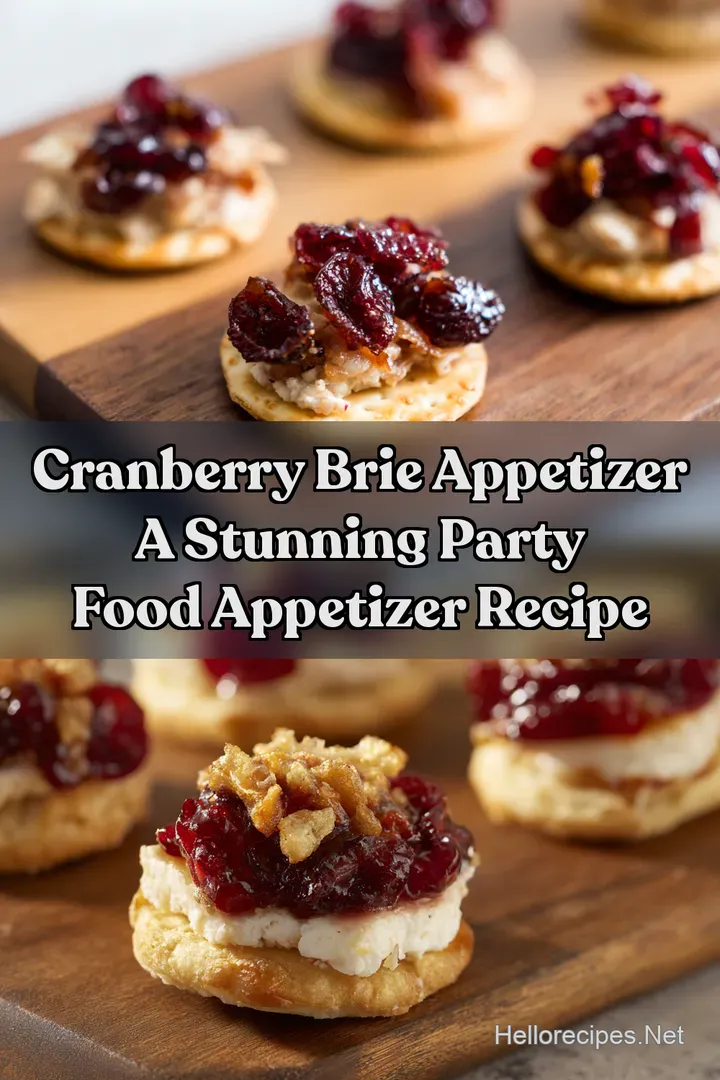 Cranberry Brie Appetizer A Stunning Party Food Appetizer Recipe