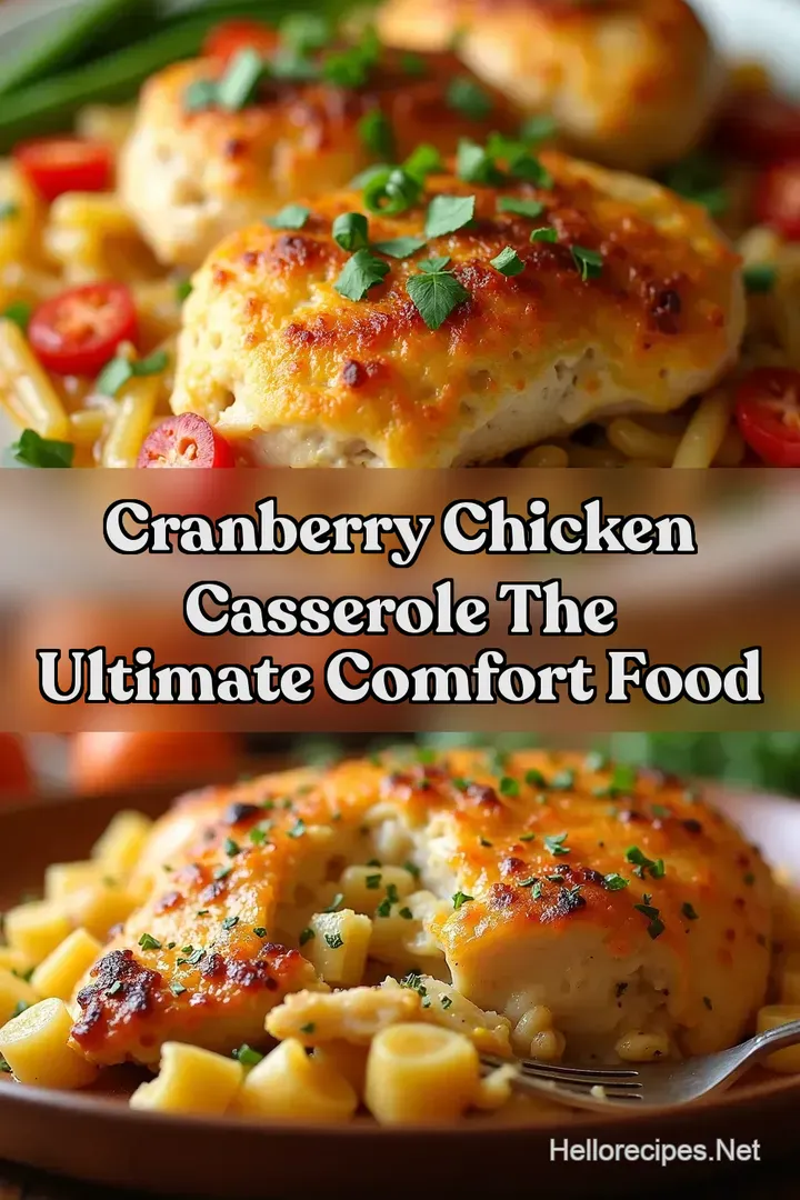 Cranberry Chicken Casserole The Ultimate Comfort Food