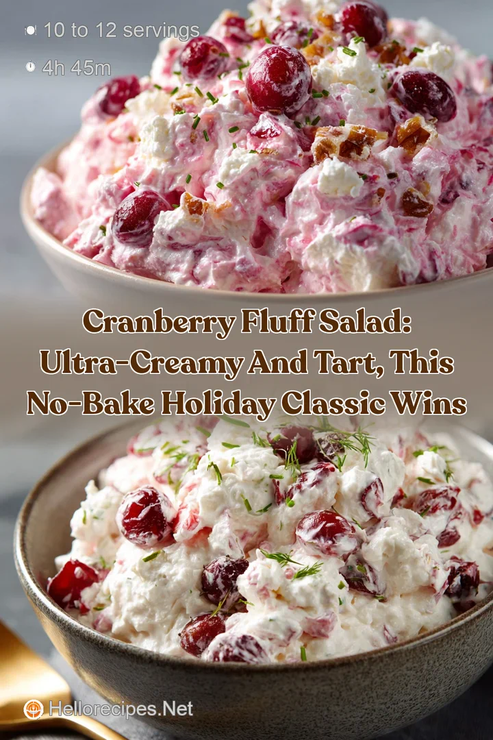 Cranberry Fluff Salad: Ultra-Creamy and Tart This No-Bake Holiday Classic Wins