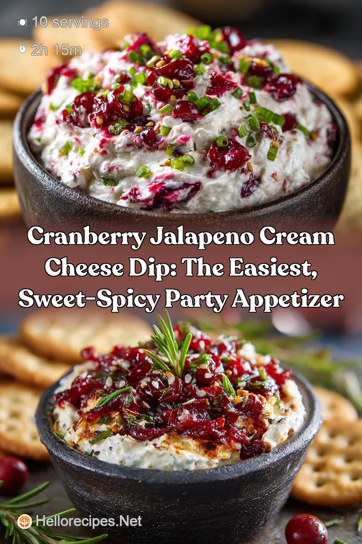 Cranberry Jalapeno Cream Cheese Dip: The Easiest Sweet-Spicy Party Appetizer