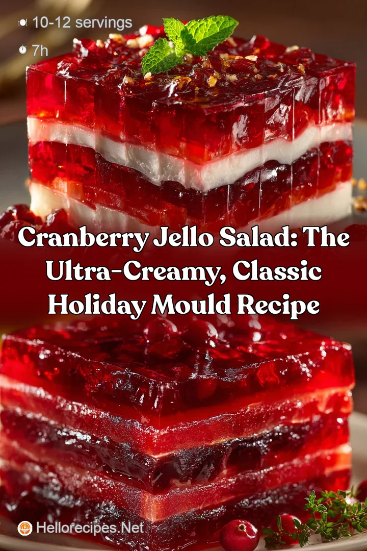 Cranberry Jello Salad: The Ultra-Creamy Classic Holiday Mould Recipe