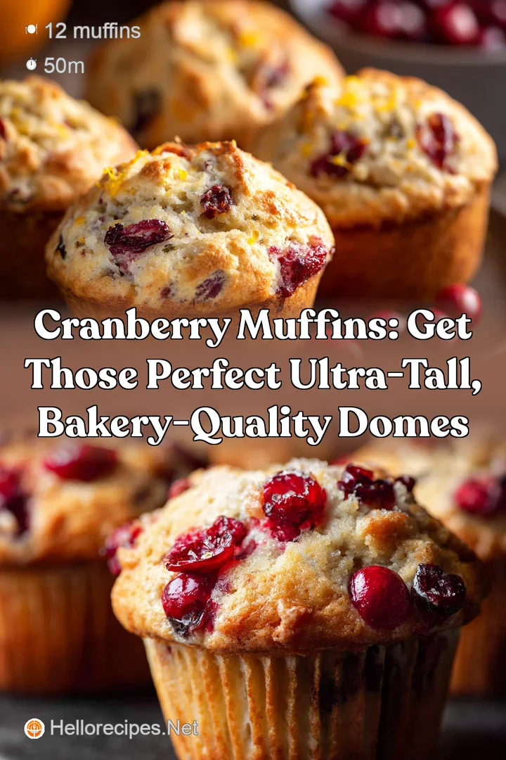 Cranberry Muffins: Get Those Perfect Ultra-Tall Bakery-Quality Domes
