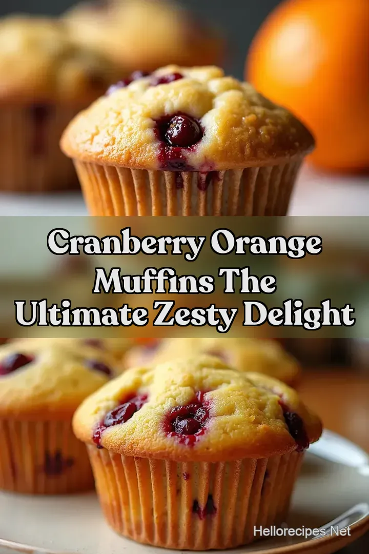Cranberry Orange Muffins The Ultimate Zesty Delight