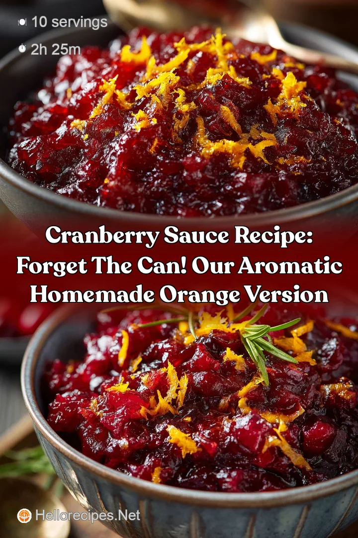 Cranberry Sauce Recipe: Forget the Can! Our Aromatic Homemade Orange Version