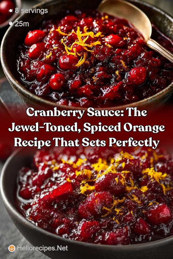 Cranberry Sauce: The Jewel-Toned Spiced Orange Recipe That Sets Perfectly