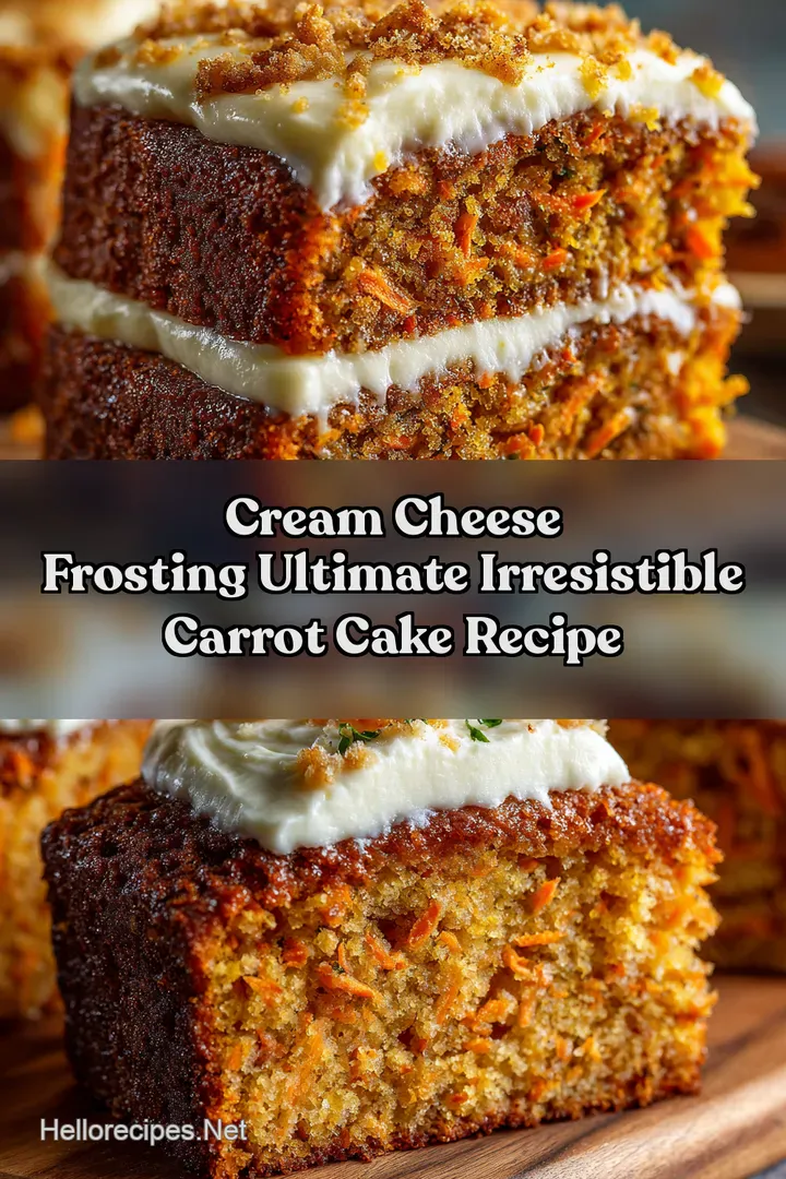 Cream Cheese Frosting Ultimate Irresistible Carrot Cake Recipe