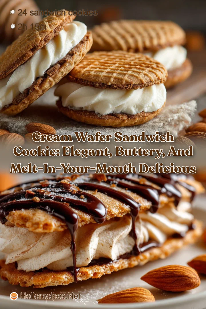 Cream Wafer Sandwich Cookie: Elegant buttery and melt-in-your-mouth delicious