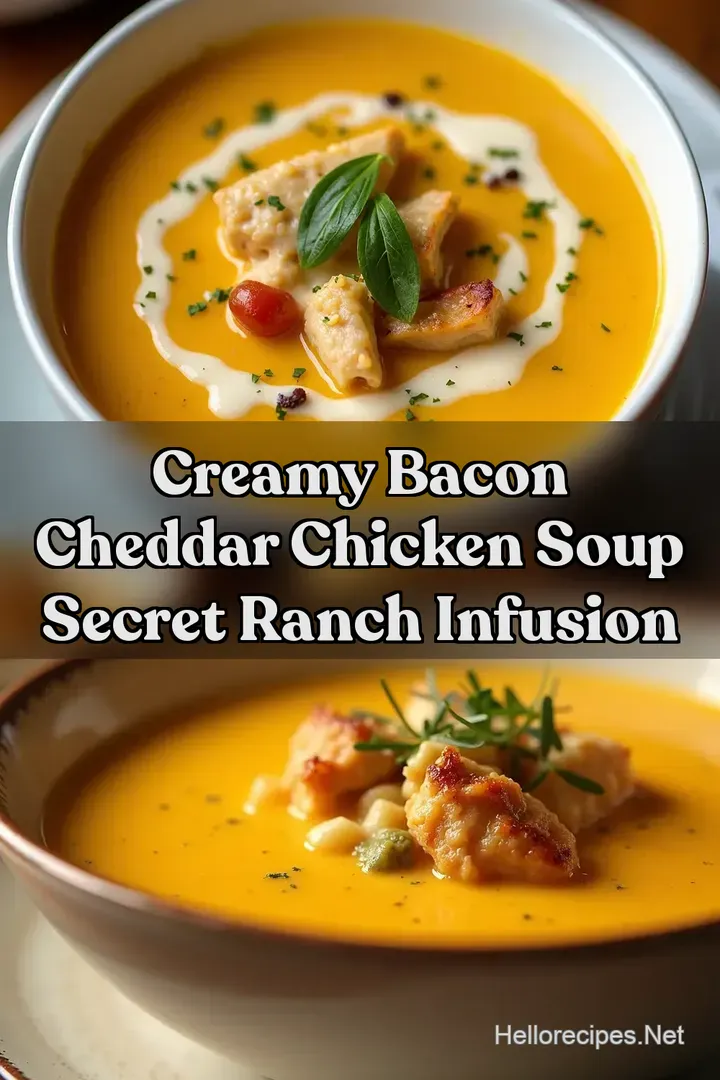 Creamy Bacon Cheddar Chicken Soup Secret Ranch Infusion