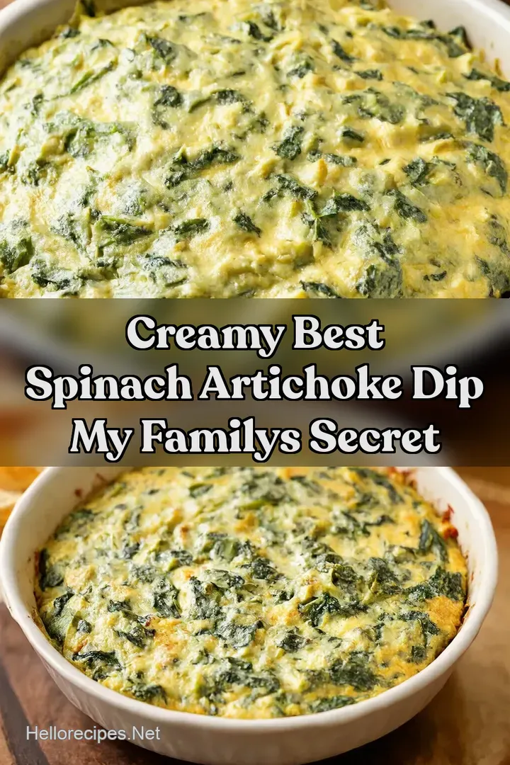 Creamy Best Spinach Artichoke Dip My Familys Secret