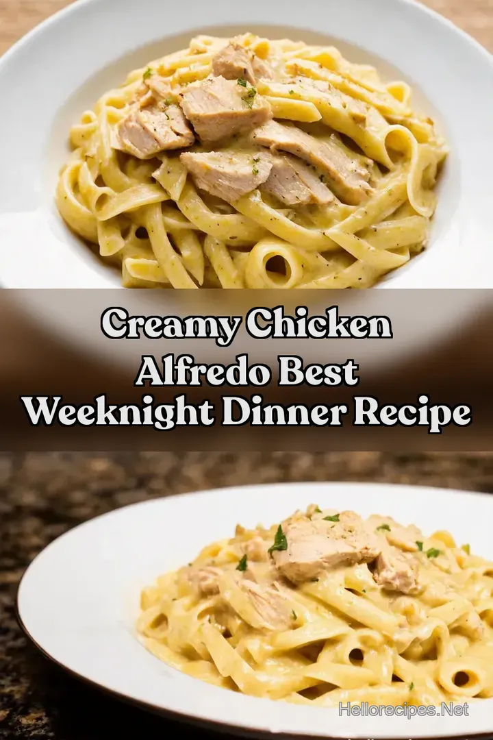 Creamy Chicken Alfredo Best Weeknight Dinner Recipe