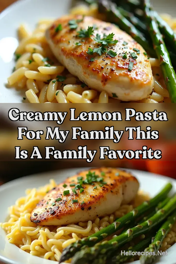 Creamy Lemon Pasta For my family this is a Family Favorite