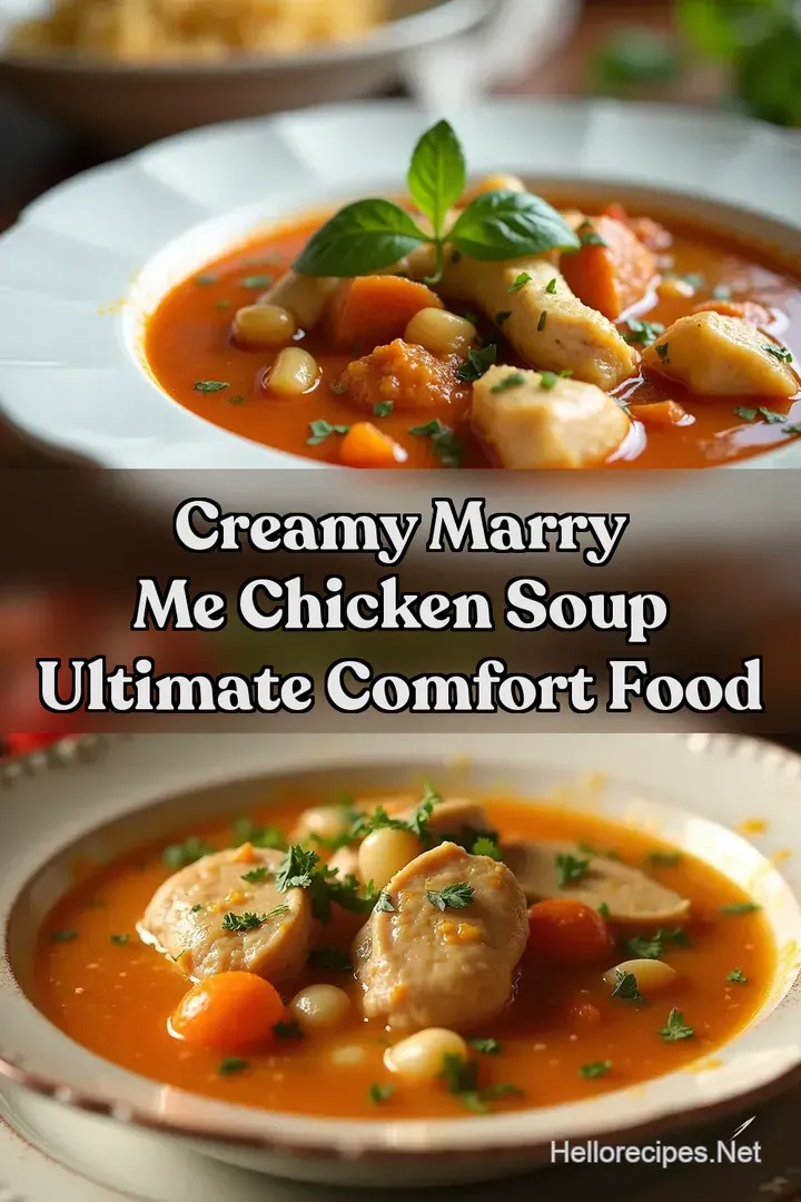 Creamy Marry Me Chicken Soup Ultimate Comfort Food