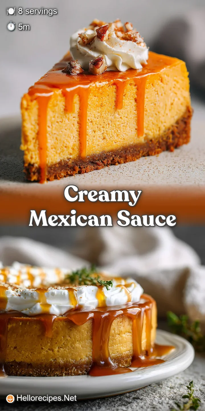 Creamy pumpkin cheesecake filling with graham cracker swirls, close-up. Velvety smooth texture and rich autumn color invit...