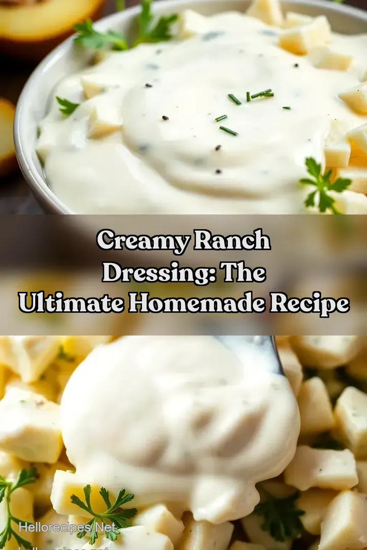 Creamy Ranch Dressing: The ULTIMATE Homemade Recipe : PIN FOR LATER Creamy Ranch Dressing: The ULTIMATE Homemade Recipe