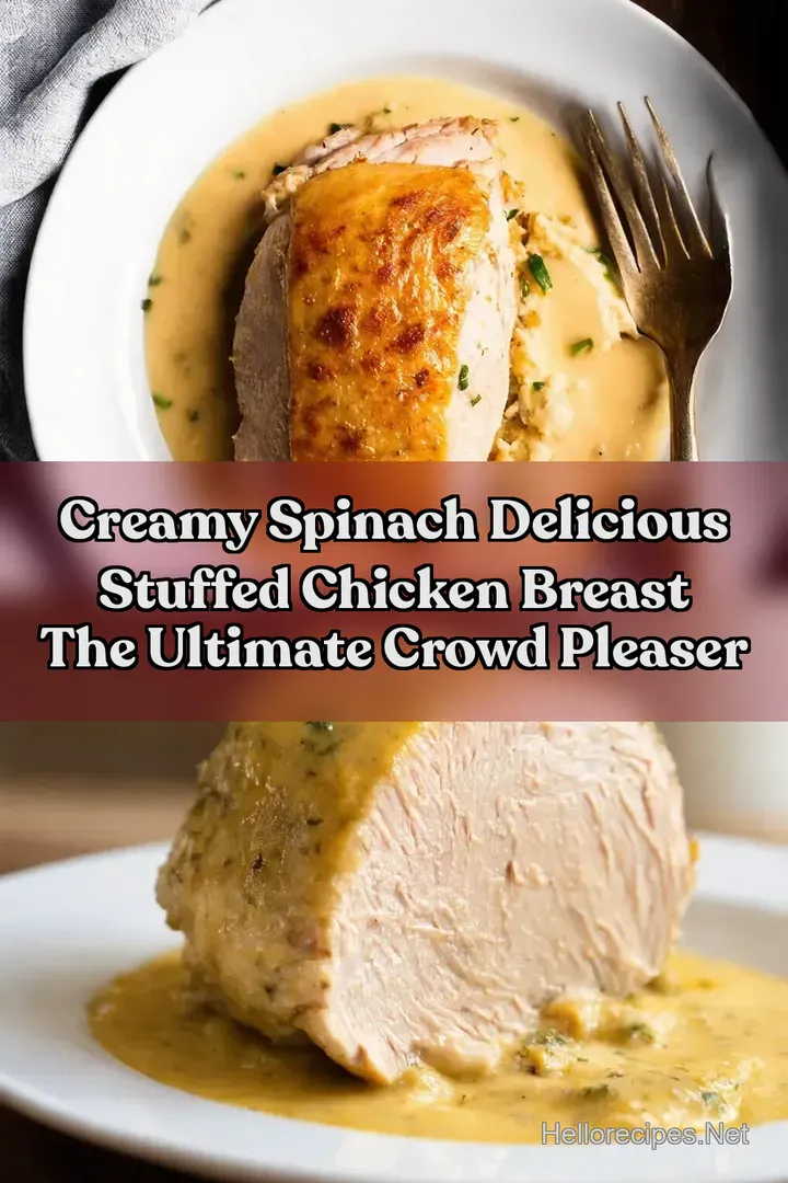 Creamy Spinach Delicious Stuffed Chicken Breast The Ultimate Crowd Pleaser