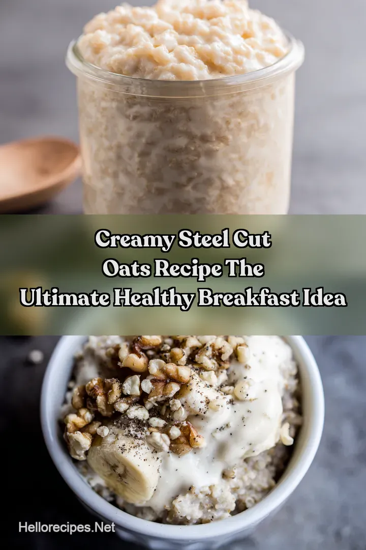 Creamy Steel Cut Oats Recipe The Ultimate Healthy Breakfast Idea