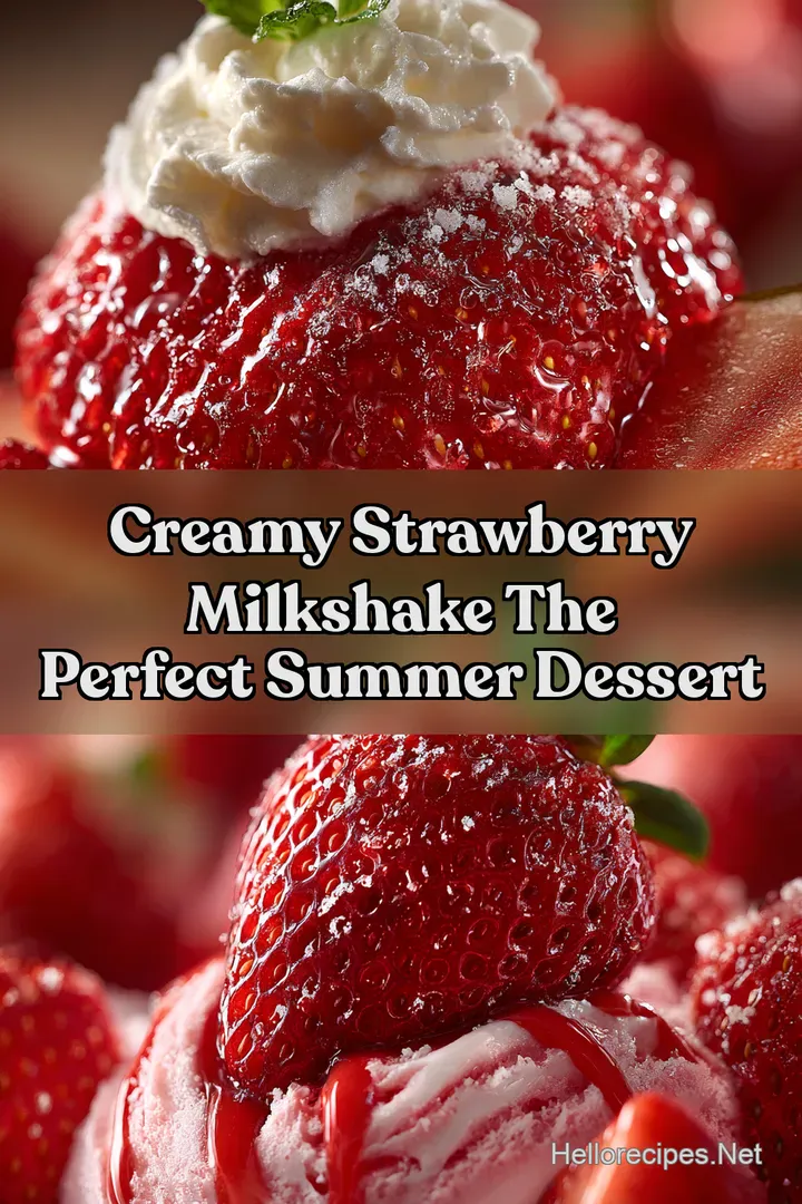 Creamy Strawberry Milkshake The Perfect Summer Dessert