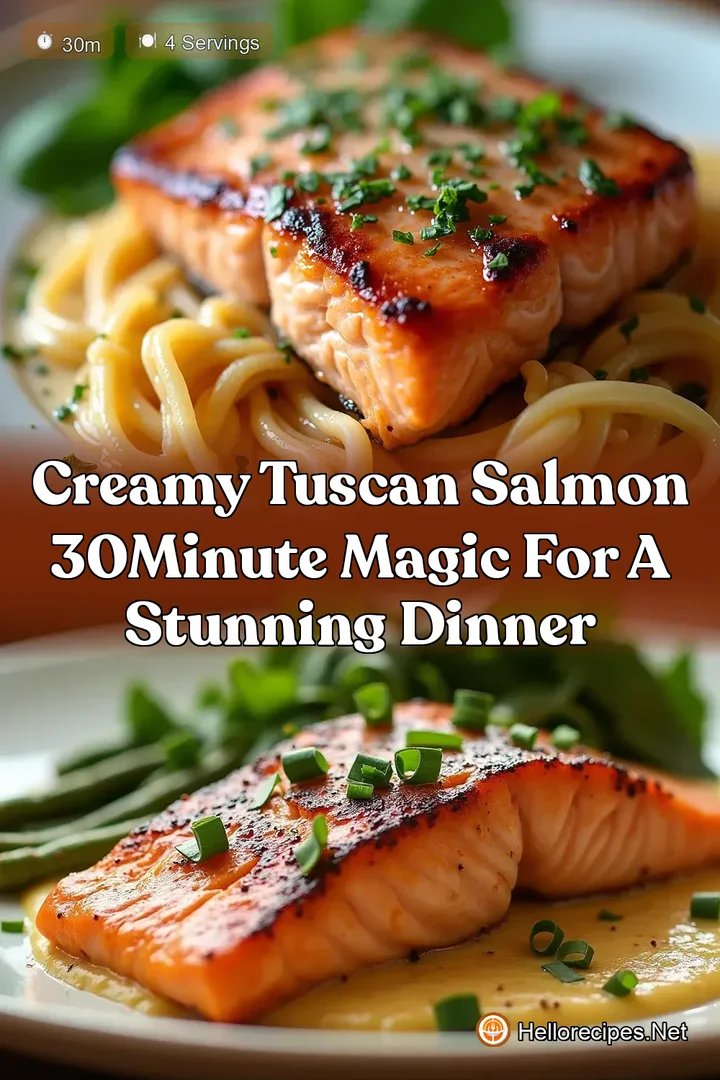 Creamy Tuscan Salmon 30Minute Magic for a Stunning Dinner
