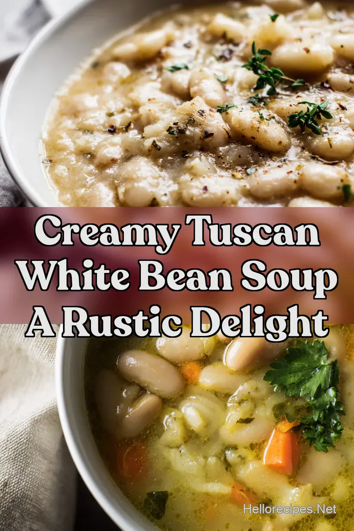 Creamy Tuscan White Bean Soup A Rustic Delight