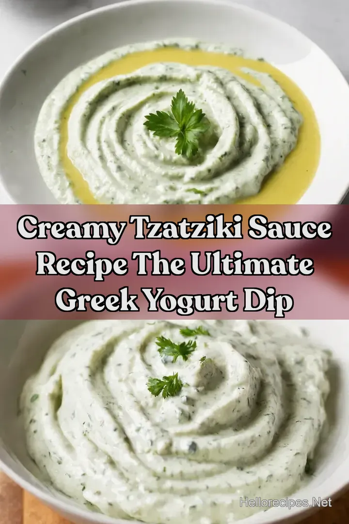 Creamy Tzatziki Sauce Recipe The Ultimate Greek Yogurt Dip