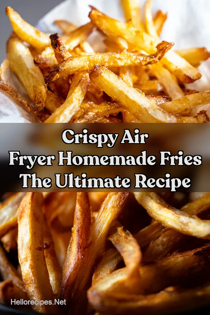 Crispy Air Fryer Homemade Fries The Ultimate Recipe : PIN FOR LATER Crispy Air Fryer Homemade Fries The Ultimate Recipe