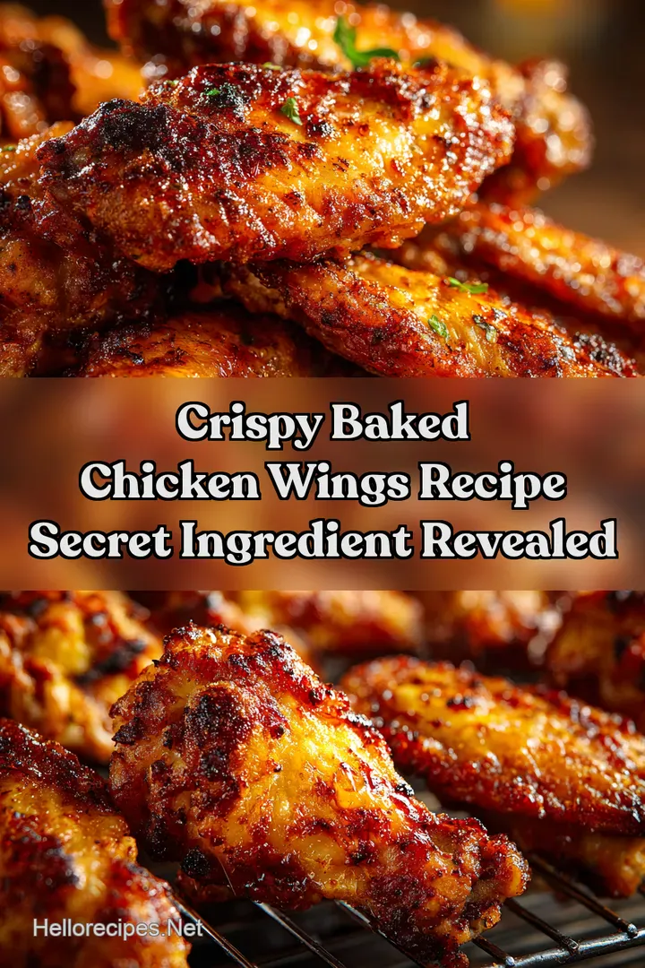 Crispy Baked Chicken Wings Recipe Secret Ingredient Revealed