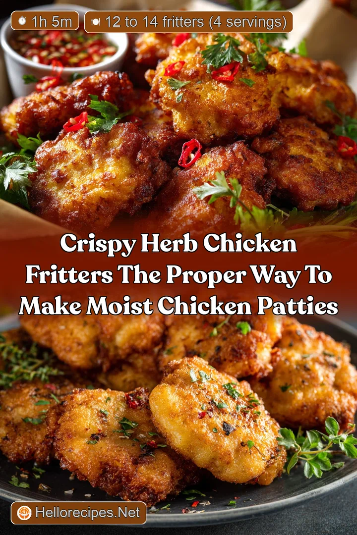 Crispy Herb Chicken Fritters The Proper Way to Make Moist Chicken Patties