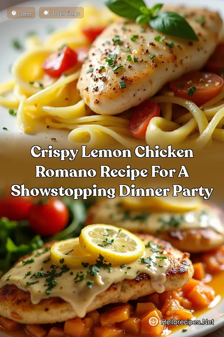 Crispy Lemon Chicken Romano Recipe for a Showstopping Dinner Party