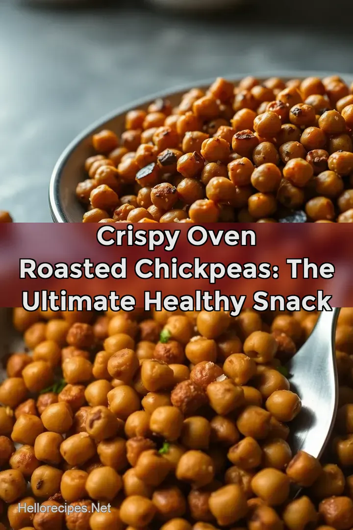 Crispy Oven Roasted Chickpeas: The Ultimate Healthy Snack