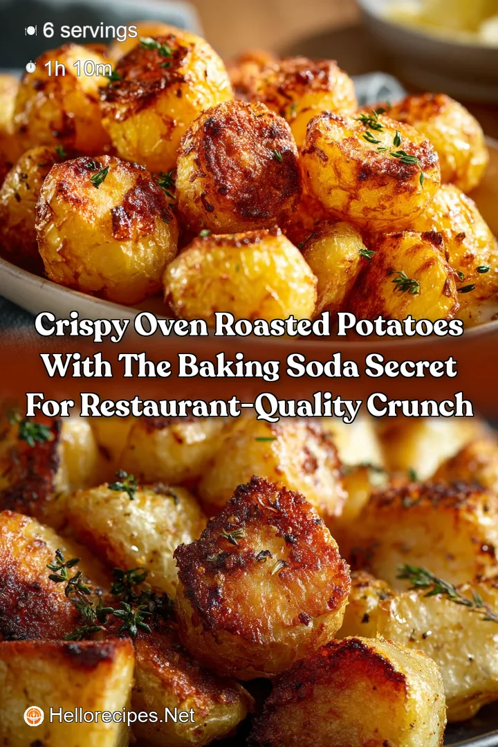 Crispy Oven Roasted Potatoes with the Baking Soda Secret for Restaurant-Quality Crunch