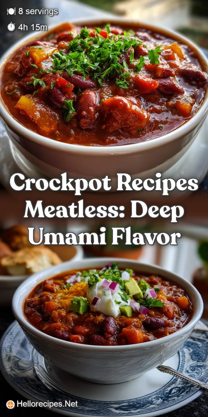 Crockpot Recipes Meatless: Deep Umami Flavor