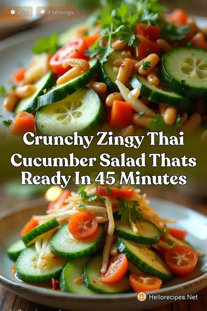 Crunchy Zingy Thai Cucumber Salad Thats Ready in 45 Minutes