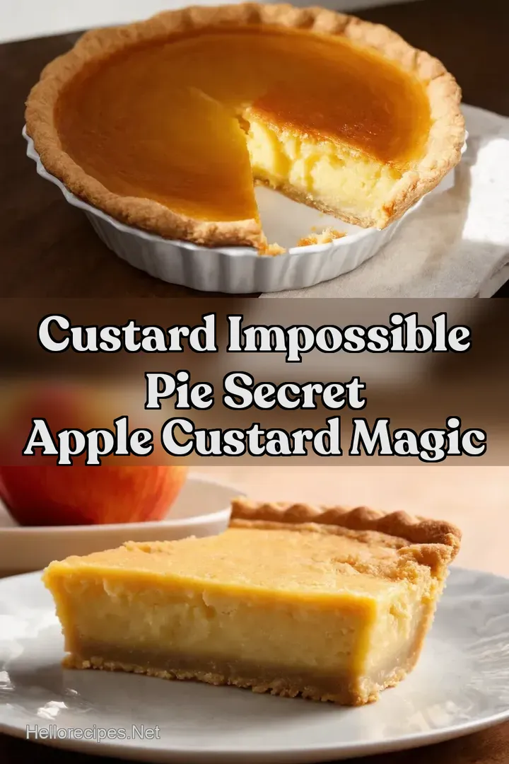 Custard Impossible Pie Secret Apple Custard Magic