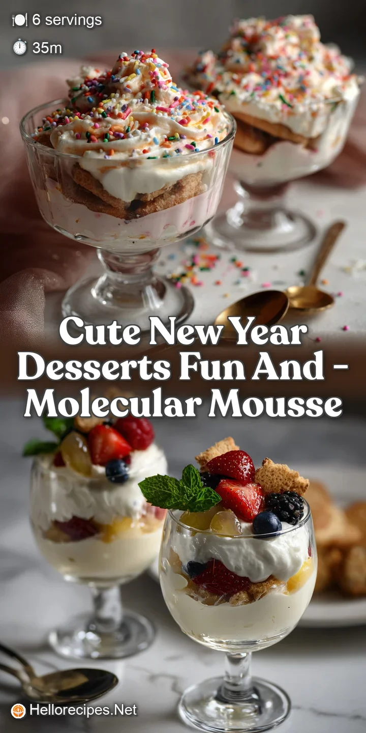 Close-up of the light, airy mousse, a swirl of creamy texture with festive pops of color from sugared cranberries and a bu...