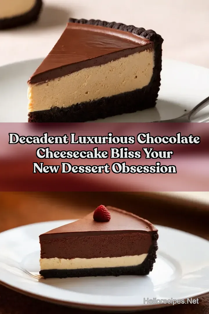 Decadent Luxurious Chocolate Cheesecake Bliss Your New Dessert Obsession