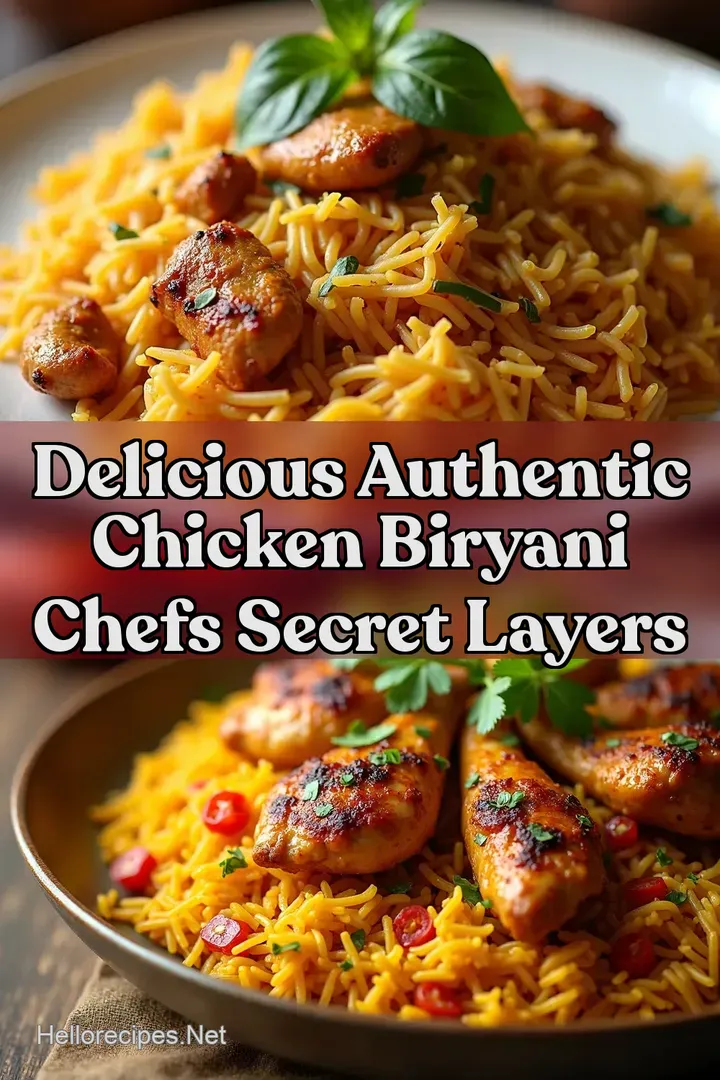 Delicious Authentic Chicken Biryani Chefs Secret Layers