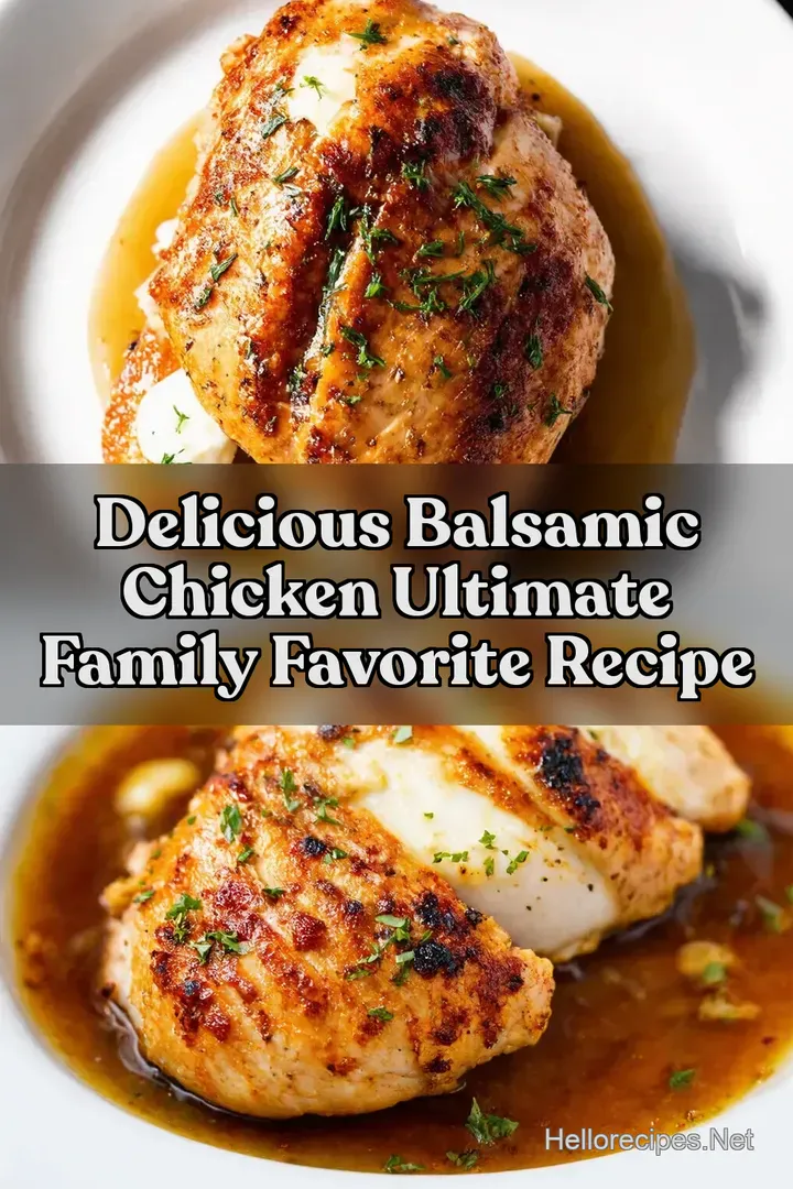 Delicious Balsamic Chicken Ultimate Family Favorite Recipe