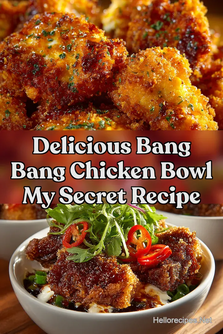 Delicious Bang Bang Chicken Bowl My Secret Recipe