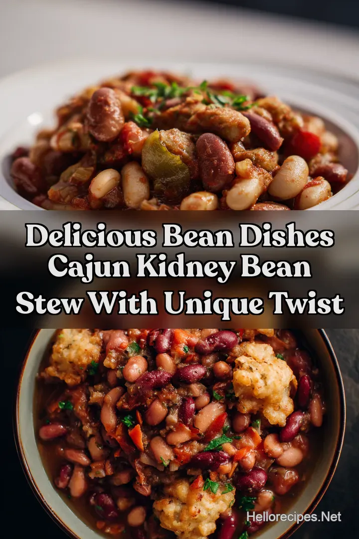 Delicious Bean Dishes Cajun Kidney Bean Stew with Unique Twist : PIN FOR LATER Delicious Bean Dishes Cajun Kidney Bean Stew with Unique Twist