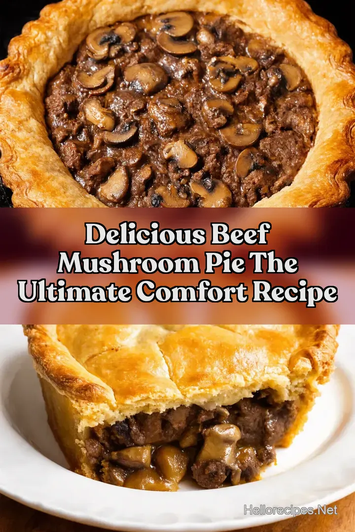 Delicious Beef Mushroom Pie The Ultimate Comfort Recipe