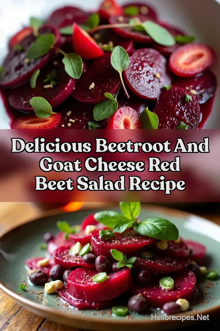 Delicious Beetroot and Goat Cheese Red Beet Salad Recipe