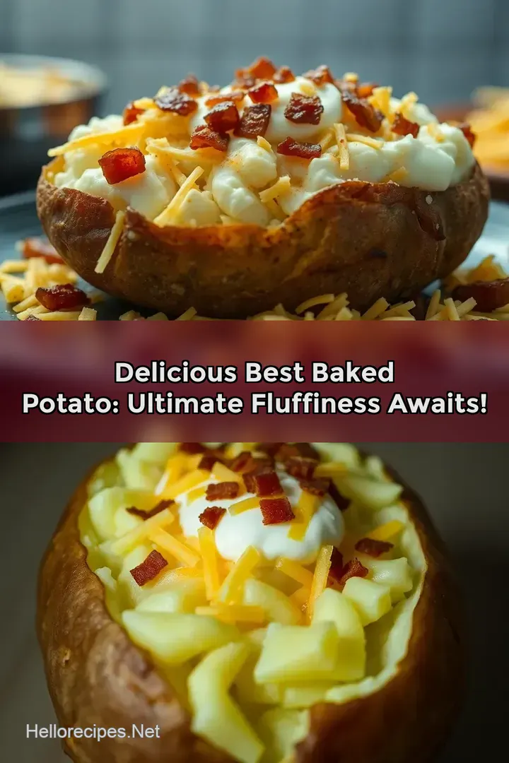Delicious Best Baked Potato: Ultimate Fluffiness Awaits!