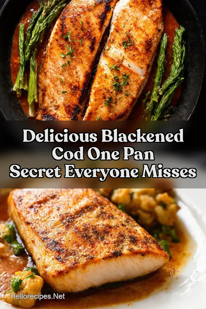 Delicious Blackened Cod One Pan Secret Everyone Misses